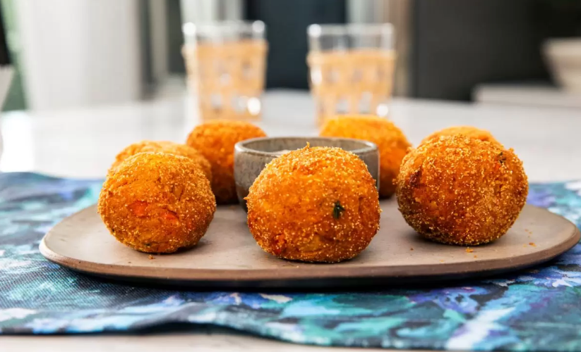 Croquetas de zanahoría y garbanzos