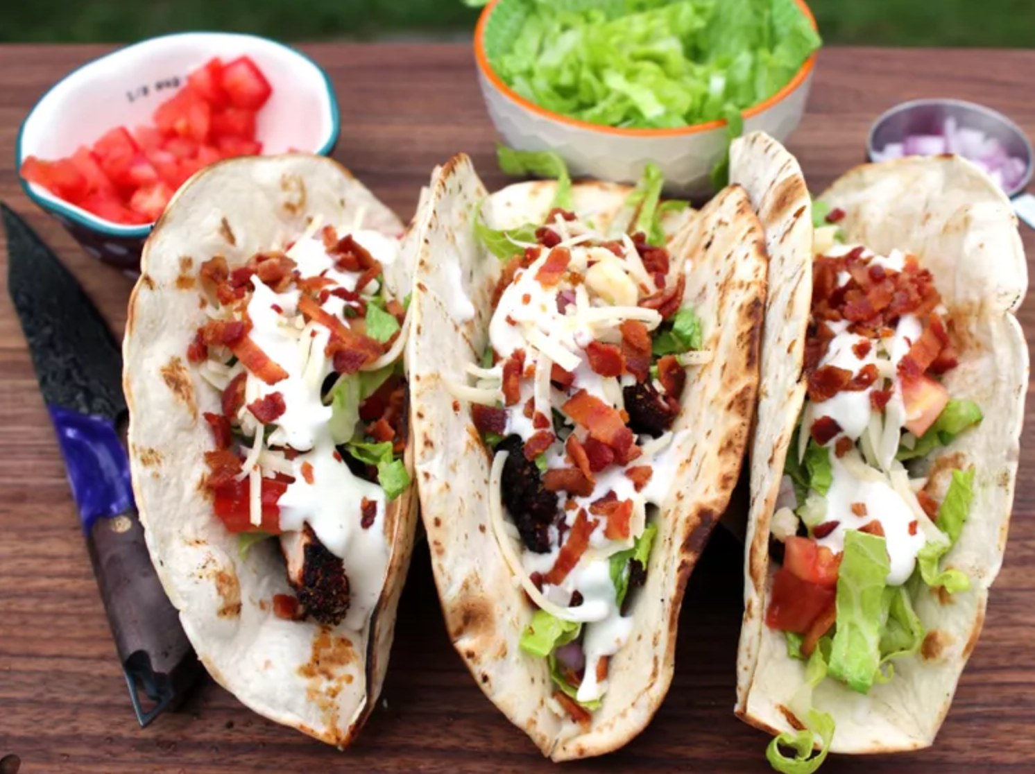 Chicken Bacon Ranch Tacos