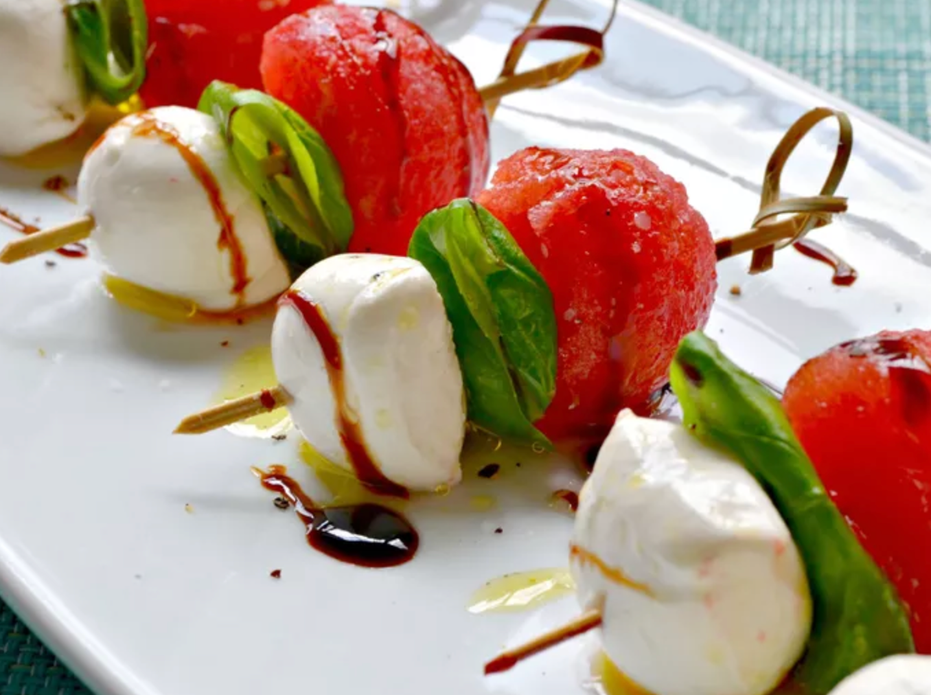 Watermelon Caprese Appetizer