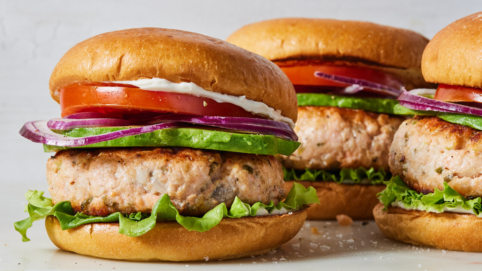 Hamburguesas de salmón